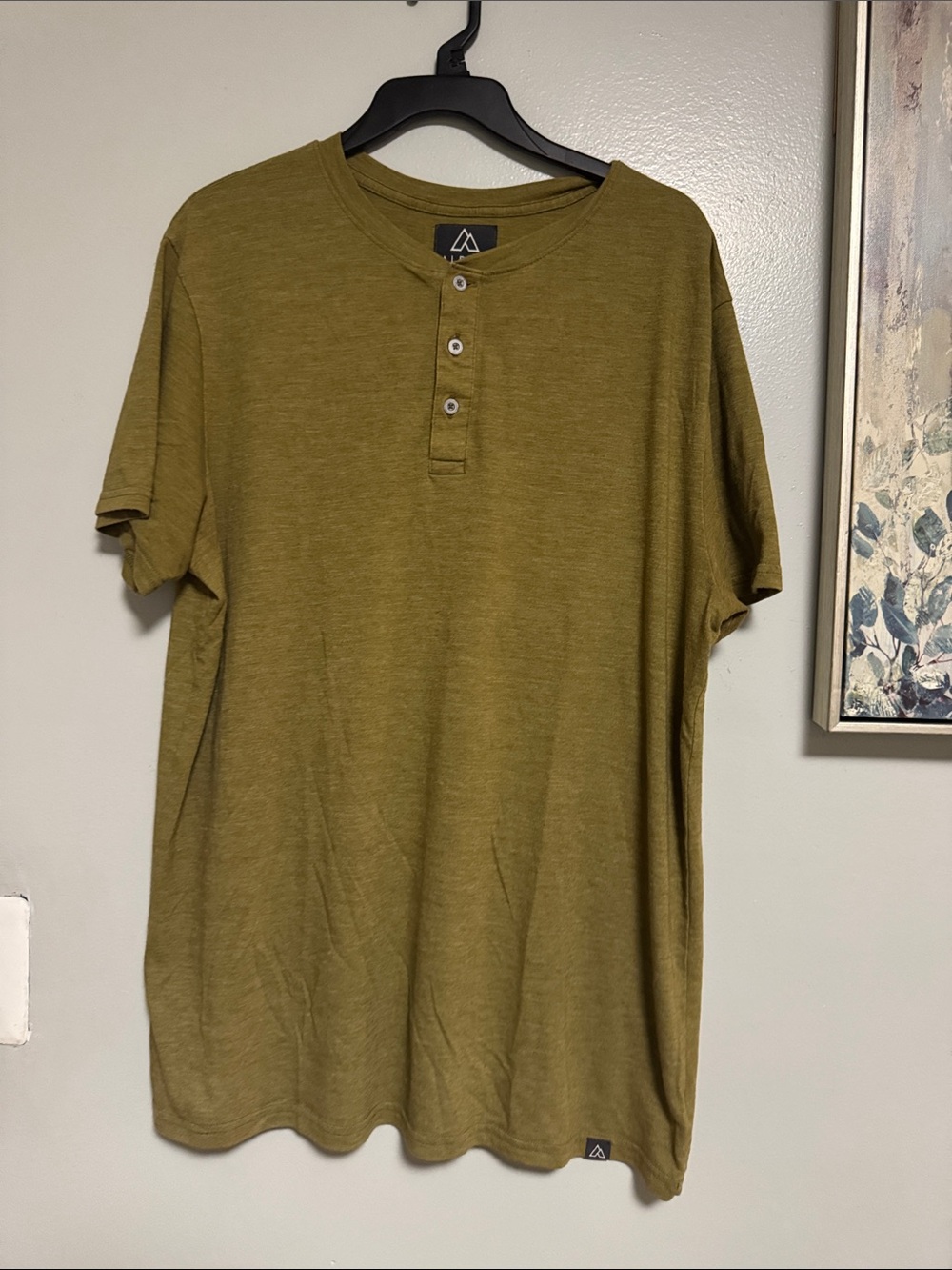 Alpine Design Olive Short Sleeve Henley